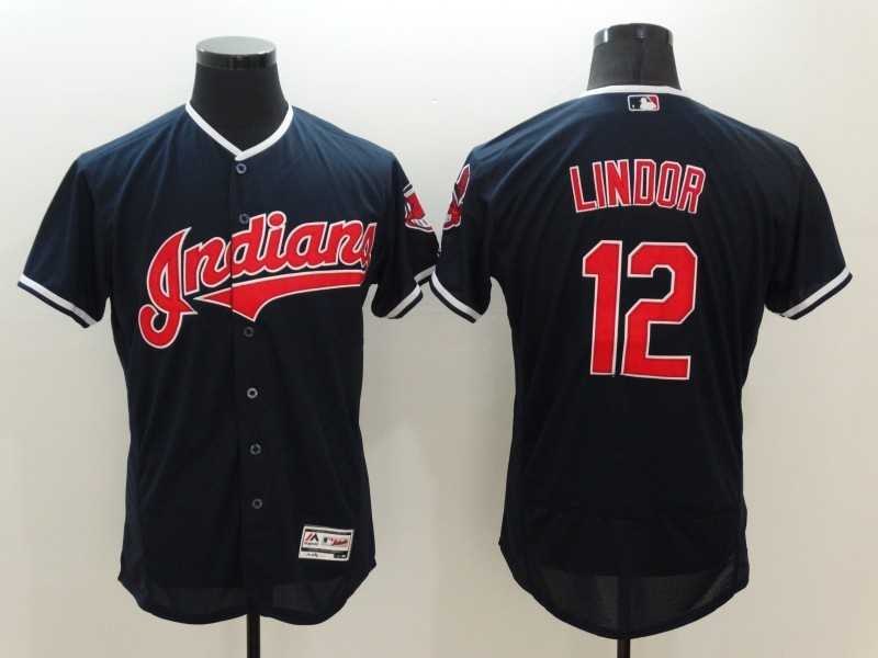 Cleveland Indians #12 Francisco Lindor Navy Blue 2016 Flexbase Collection Stitched Baseball Jersey,We sell and wholesale Cleveland Indians #12 Francisco Lindor Navy Blue 2016 Flexbase Collection Stitched Baseball Jersey on line form chian!